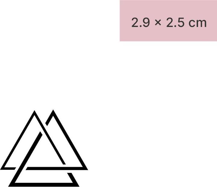 Produktbild minink Temporäres Tattoo – Dreiecke