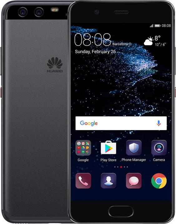 Produktbild Huawei P10 (64 GB, Graphite Black, 5.10", Hybrid Dual SIM, 20 Mpx, 4G)