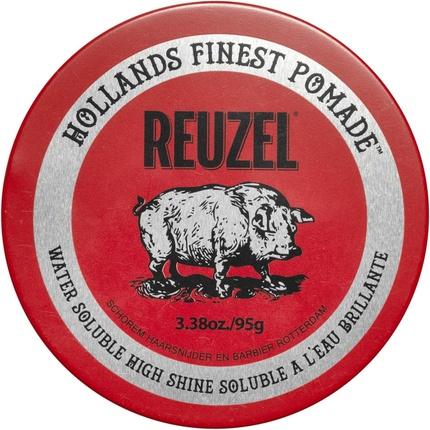 Reuzel Red Pomade Medium Hold High Shine Pomade for Men (Haargel)
