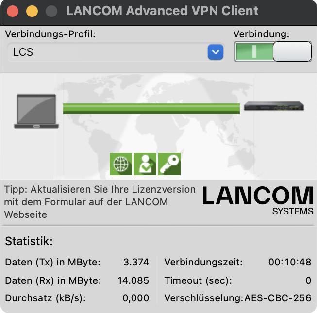 Image du produit Lancom Systems Licence Advanced VPN Client pour MAC OS X
