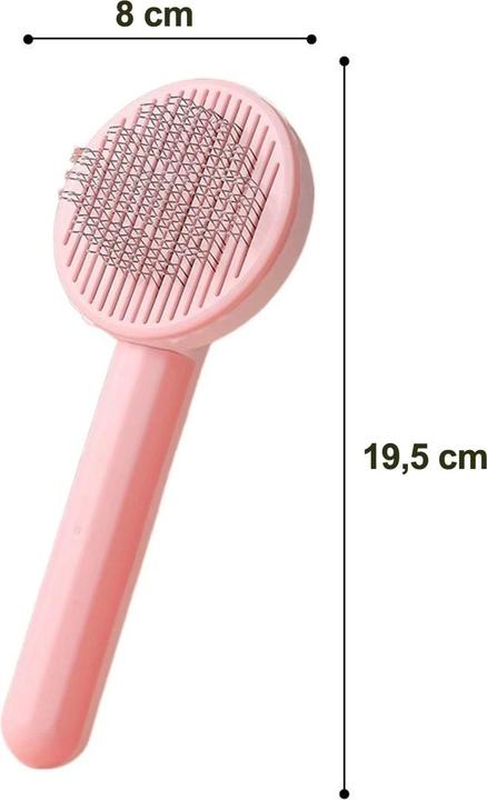 Productafbeelding Extralink Huisdieren Zelfreinigende borstel voor honden- en kattenvacht Ergonomische kam Pet-817 (Hond, Kat)