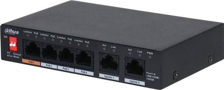 Immagine prodotto Dahua Switch PoE PFS3006-4GT-60-V2 non gestito (4 Porti)
