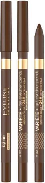 Productafbeelding Eveline Variete Gel Waterproof Eyeliner 02 Bruin 9G (02 Bruin 9G)