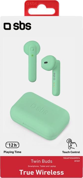Produktbild SBS Twin Buds TWS True Wireless Earphones hellblau (2.50 h, Kabellos)
