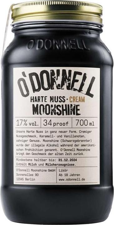 Actual product image O'Donnell Moonshine O'Donnell Tough Nut Cream,7l
