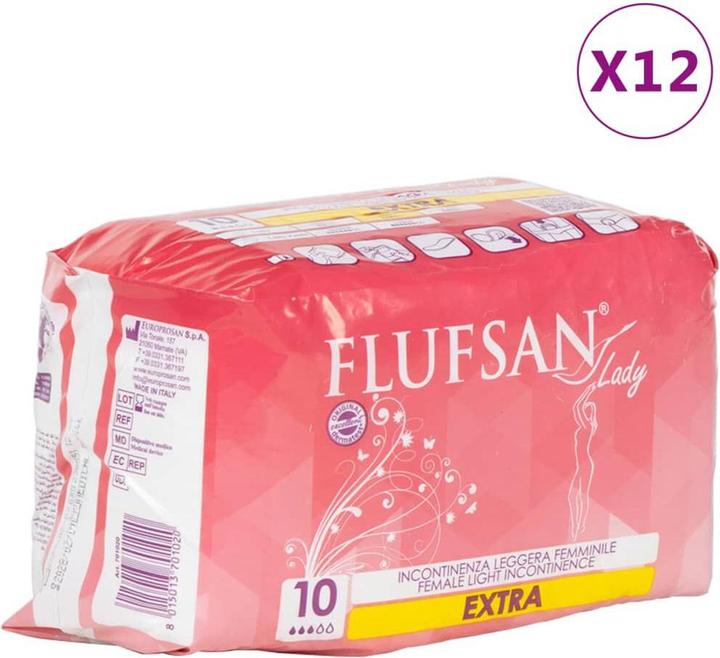 Immagine prodotto VidaXL Flufsan assorbenti per incontinenza da donna 120 pezzi. (120 x)