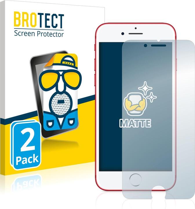 Produktbild BROTECT Entspiegelungs-Schutzfolie Displayschutz Matt (2 Stück, Apple iPhone 7)