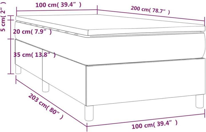 Produktbild VidaXL Nefen (100 x 200 cm, 100 x 200 cm)