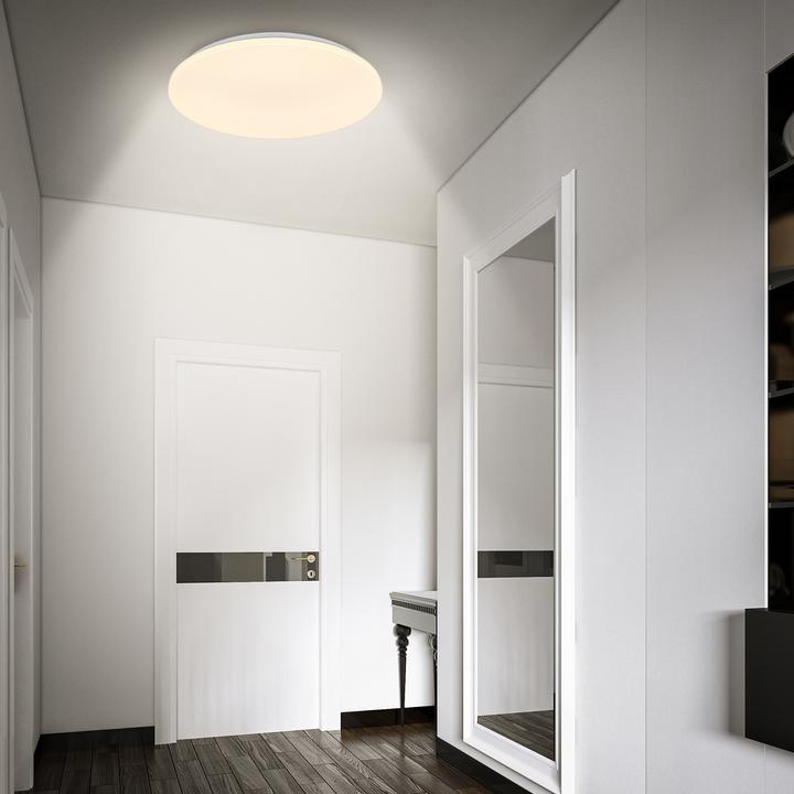 Immagine prodotto Briloner Plafoniera LED, sensore microonde, bianco, LED / 24W, IP54 (2600 lm)