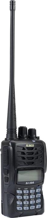 Image du produit Alinco Radio VHF/UHF portable PNI DJ-500-E, puissance réglable, 200 CH, 1500 mAh, Talk Around, V (UHF, VHF)
