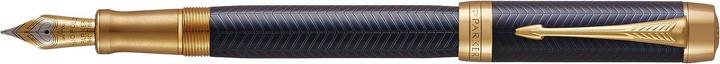 Actual product image Parker Pen Duofold Prestige Blue Chevron (Black, 1 x)