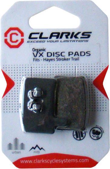 Produktbild Clarks Organische Bremsbeläge für Hayes Stroker Trail Bremsen, grau, Einheitsgrösse (Hayes, Organisch (Resin))