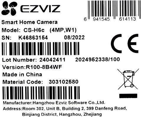 Produktbild EZVIZ H6C (1920 x 1080 Pixels)
