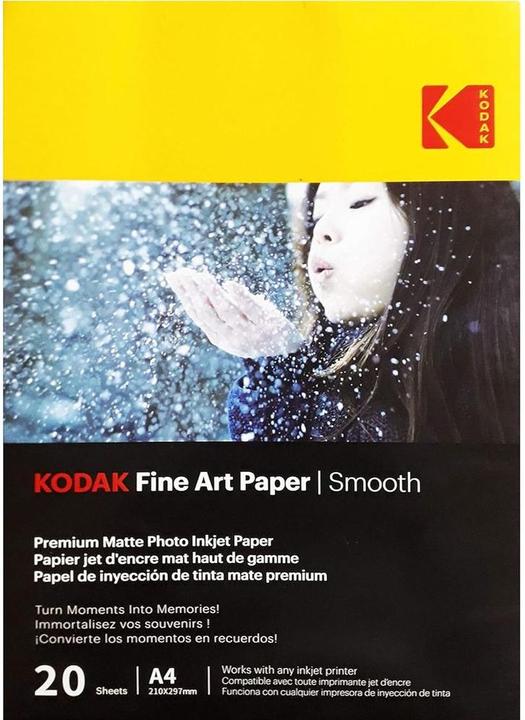 Actual product image Kodak Fine Art Paper 230g Matte Coated Smooth A4x20 (230 g/m², 21 x 29.7 cm, 20 x)