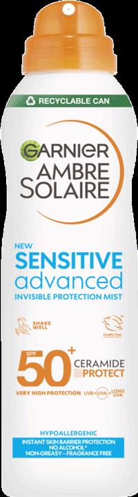 Produktbild Garnier Ambre Solaire Sensitive Advanced Invisible Protection Mist (Sonnenspray, SPF 50, 150 ml)