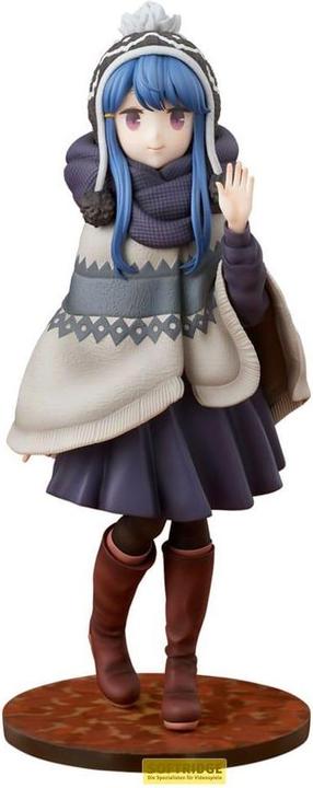 Actual product image Hobby Stock Laid-Back Camp Statue 1/7 Rin Shima Lake Shibire Camping Ver. 22 cm