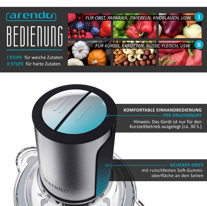 Actual product image Arendo Zerkleinerer (1500 ml, 400 W)