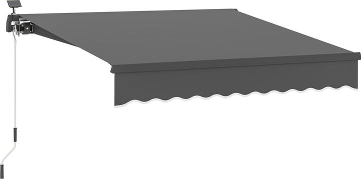 Produktbild Outsunny Klemmmarkise Aluminium, Polyester Grau (2.50 m)