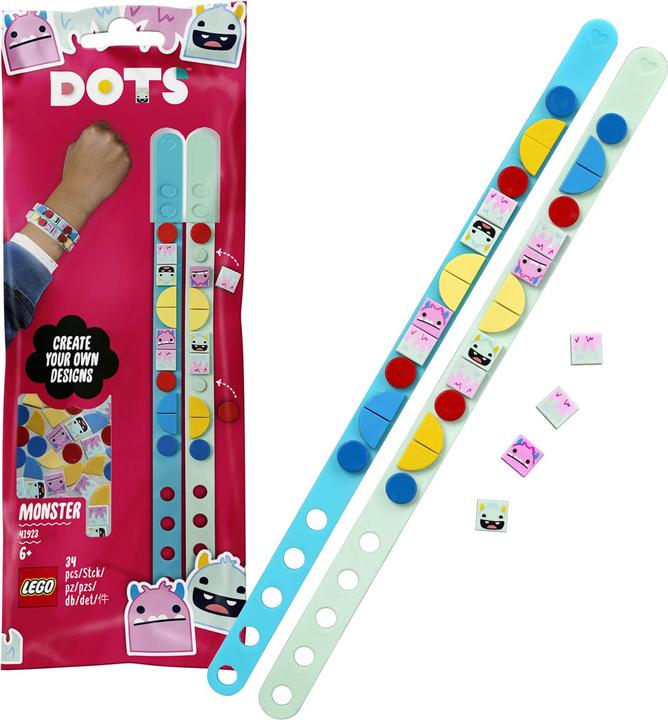 Actual product image LEGO Monster Friendship Bracelets (41923, LEGO Dots)