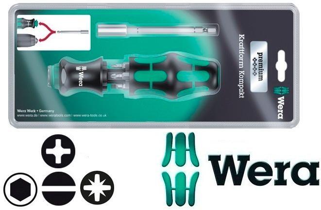 Produktbild Wera Kraftform Kompakt 28 (Kreuz Phillips PH M2, Kreuz Pozidriv PZ M1, Kreuz Pozidriv PZ M2, Kreuz Phillips PH M1)