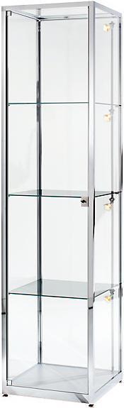 Produktbild kaiserkraft Säulenvitrine (50 x 50 x 200 cm)