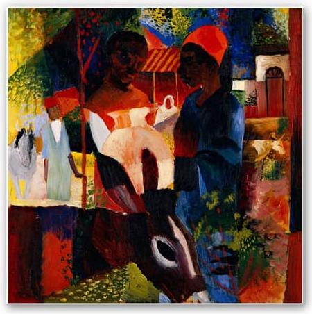Produktbild Trenddeko Macke - Markt in Tunis (40 x 40 cm)