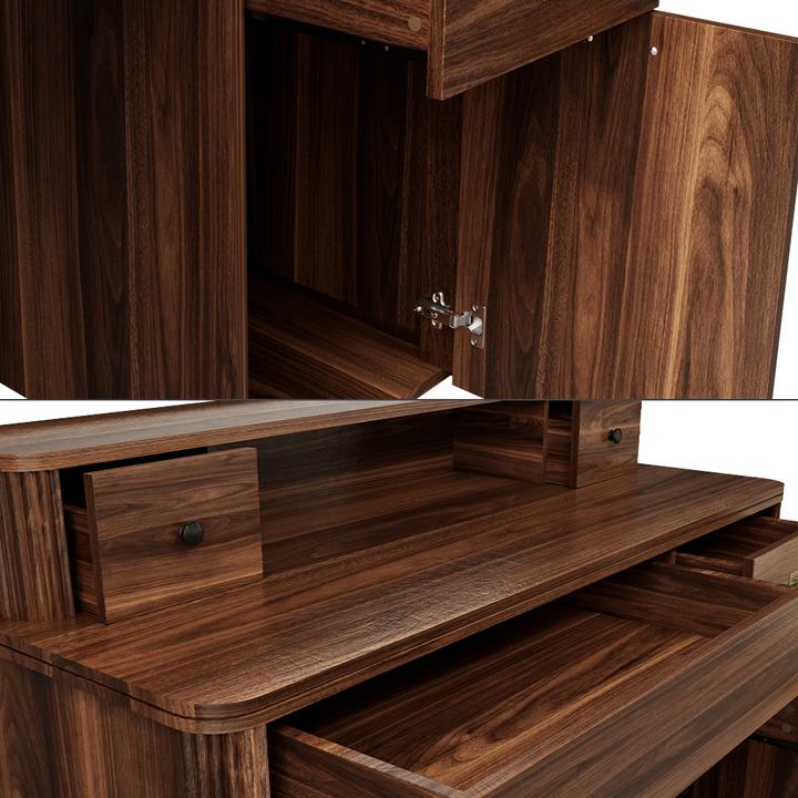Actual product image Vichy Desk Neria, Rustic oak, 120 x 50 cm