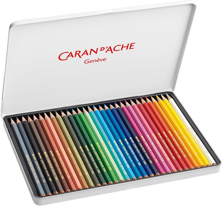 Produktbild Caran d'Ache Fancolor Farbstifte Metallschachtel (Mehrfarbig, 30 x)