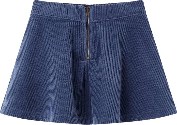 Immagine prodotto VidaXL Gonna per bambini con tasche in velluto a coste blu navy 104,Materiale: 100 (104)