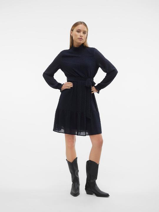 Actual product image Vero Moda Vmluna Ls High-Neck Short Dress Wvn Exp Dress (S)