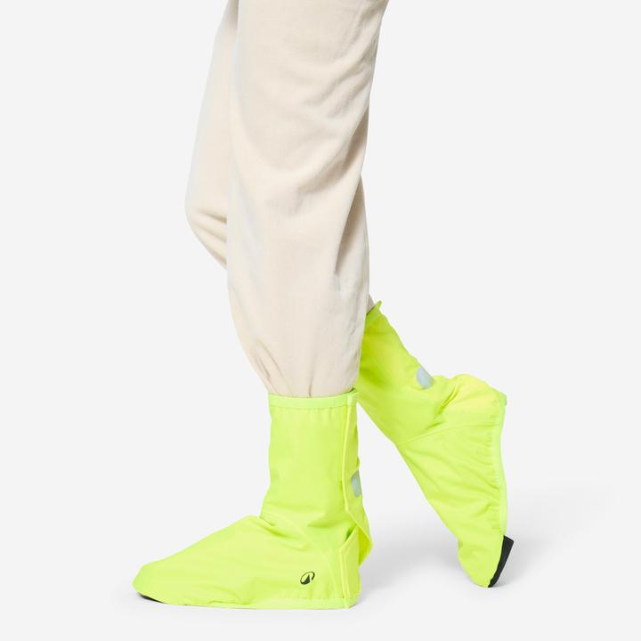 Image du produit Btwin Couvre Chaussures Impermeables Velo Ville 900 Jaune Fluo (37)