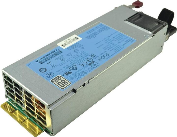 Actual product image HPE ProLiant G9 500W Flex Slot Platinum Hot Plug Power Supply Kit (500 W)