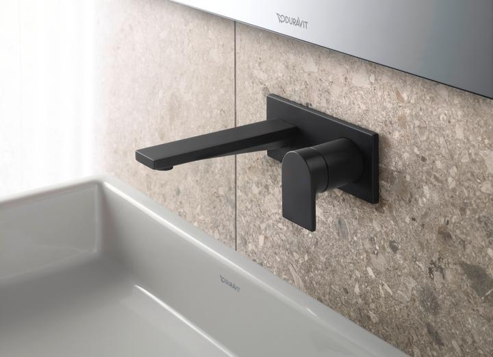 Produktbild Duravit Einhebel-Waschtischmischer Tulum Unterputz, Ausladung 171mm schwarz matt