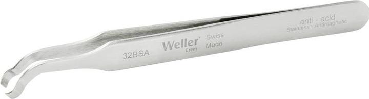 Weller Erem SMD-Pinzette, 5 mm Spitzen, 40° abgewinkelt/Rund, Edelstahl 115mm