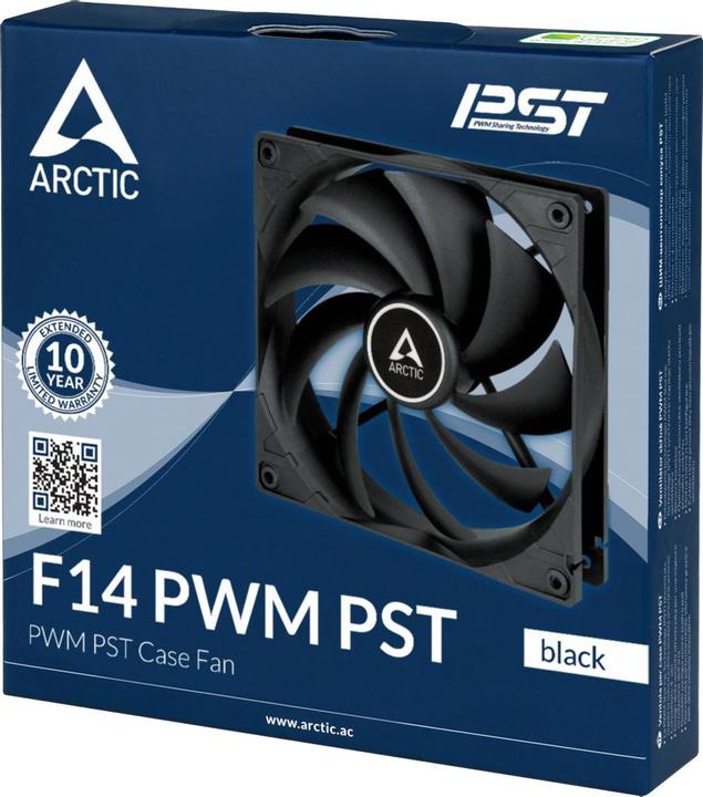 Produktbild Arctic Kühler F14 PWM PST (black) (140 mm, 1 x)