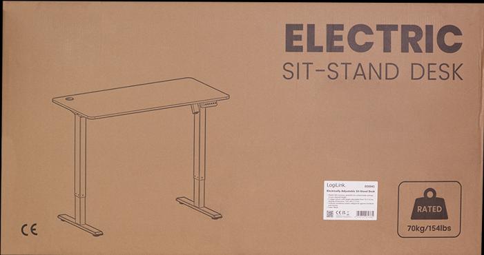 Produktbild LogiLink Sitz-Steh-Schreibtisch (120 x 60 x 114 cm)
