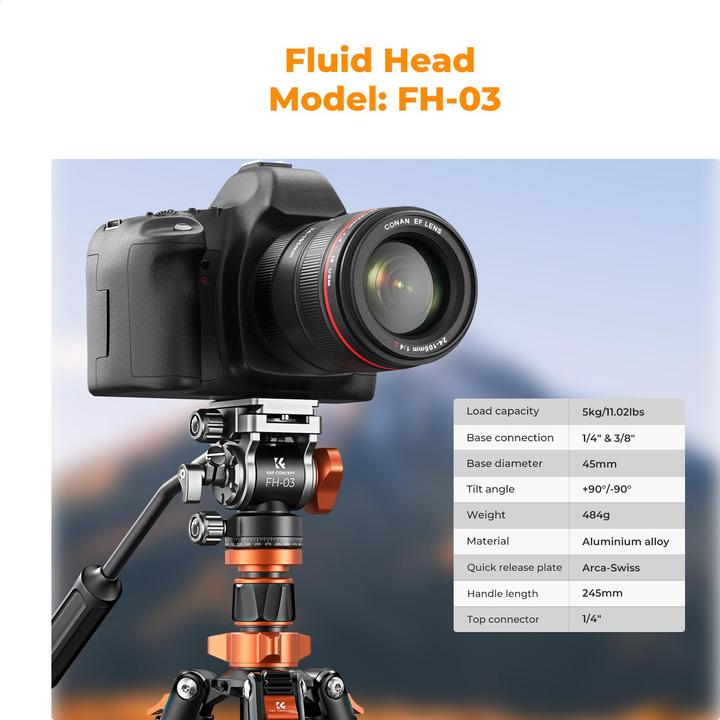 Produktbild K&F Concept K234A7+FH-03 (Metall)