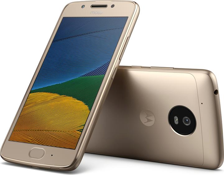 Motorola Moto G5 (16 GB, Oro zecchino, 5", Doppia SIM + SD, 13 Mpx, 4G)