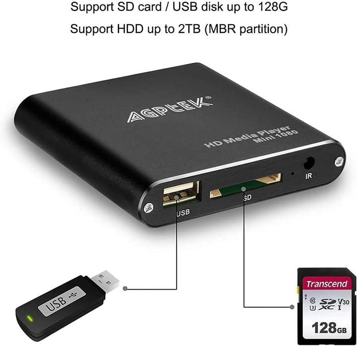 Actual product image Agptek HA0053B Media player