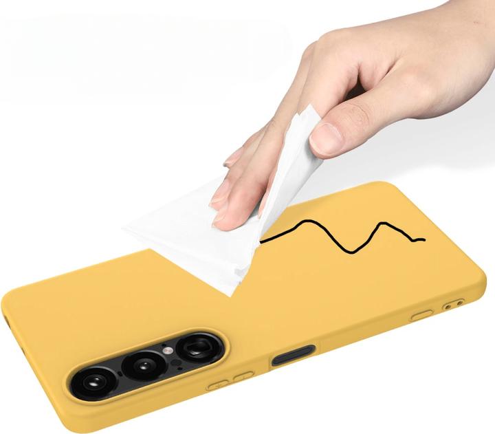 Produktbild Cover-Discount Sony Xperia 1 VII - Silikon Gummi Hülle mit Riemen (Sony Xperia 1 VI)