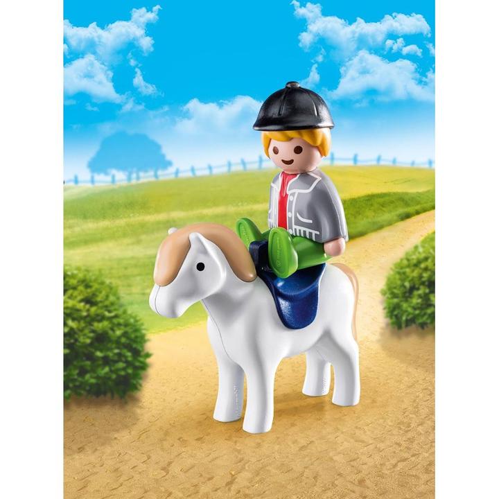 Produktbild Playmobil Junge mit Pony (70410, Playmobil 1.2.3)