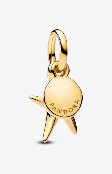 Image du produit Pandora Charm double pendentif étoile de mer (Plaqué or, Métal)