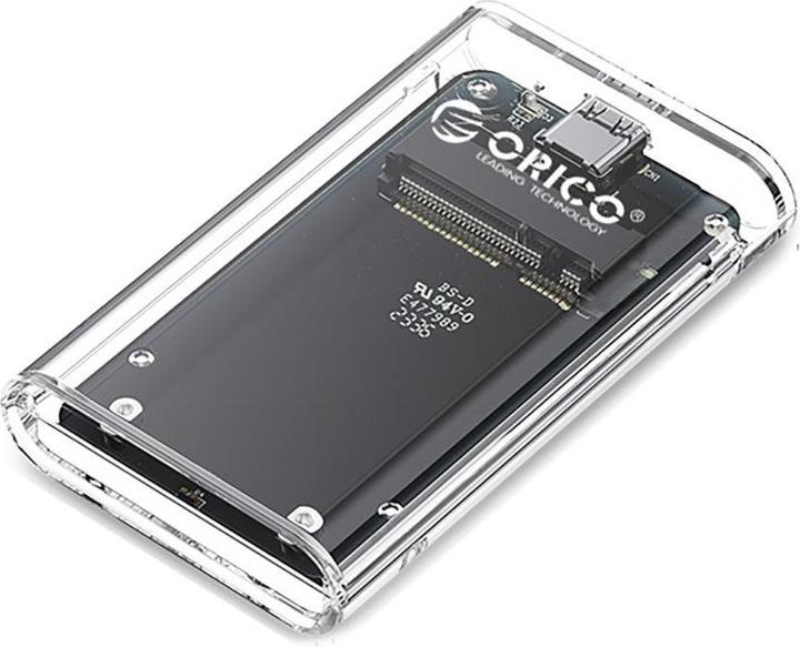 Orico Other Computer Accessory TC10-MS MSATA USB-C 3.2 5Gb/s Disk Cartridge - Transparent (M.2 2242)
