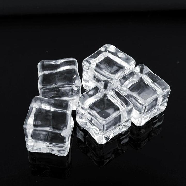 Produktbild JTI Eiswürfel aus Acryl - Requisiten für die Fotografie - 5er-Pack (Wiederverwendbare Eiswürfel)