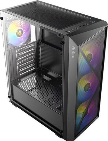 Productafbeelding Antec Boitier Moyen Tour Atx Ax67 RGB Avec Panneau Vitré (Noir) (ITX, mATX, ATX)