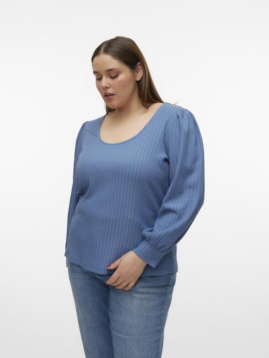 Produktbild Vero Moda Normal geschnitten U-Ausschnitt Curve Voluminöser Armschnitt Top Bluse (48, 50)