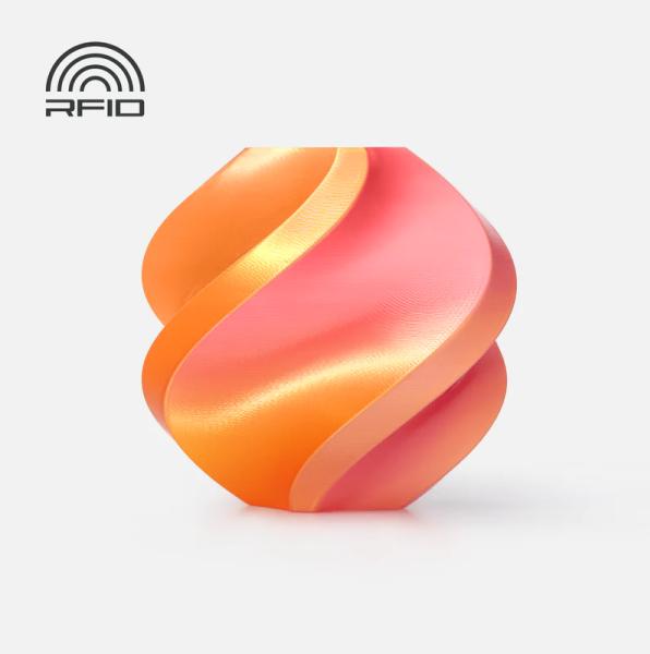 Produktbild Bambu Lab PLA Silk Dual Color - Gilded Rose - 1.75mm (PLA, 1.75 mm, Rosa)