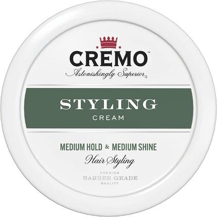 Cremo Barber Grade Hair Styling Cream for Men Medium Hold and Medium Shine 113g (Haargel)