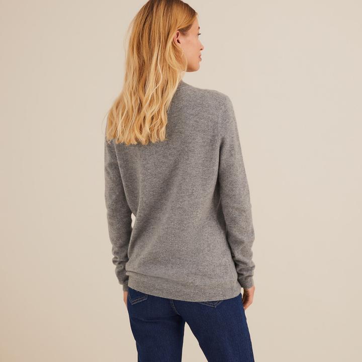 Actual product image Anne Weyburn Stand-up collar jumper (42)