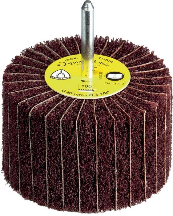Image du produit Klingspor Roue à lamelles NCS 600 D.50xH30 mm granulation 240 / très fine corindon D. de la tige 6 mm (240)